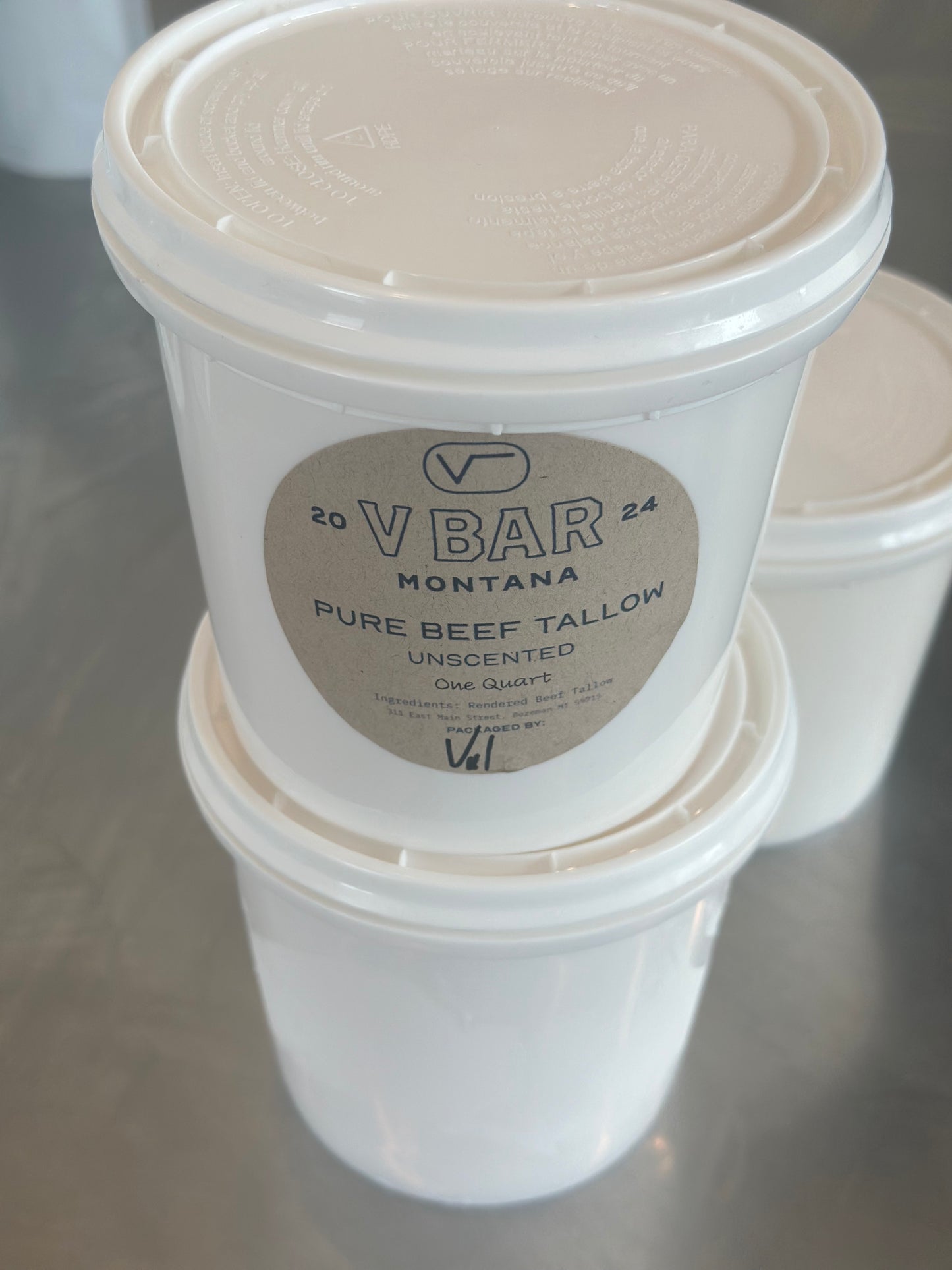 1 quart of unscented pure beef tallow