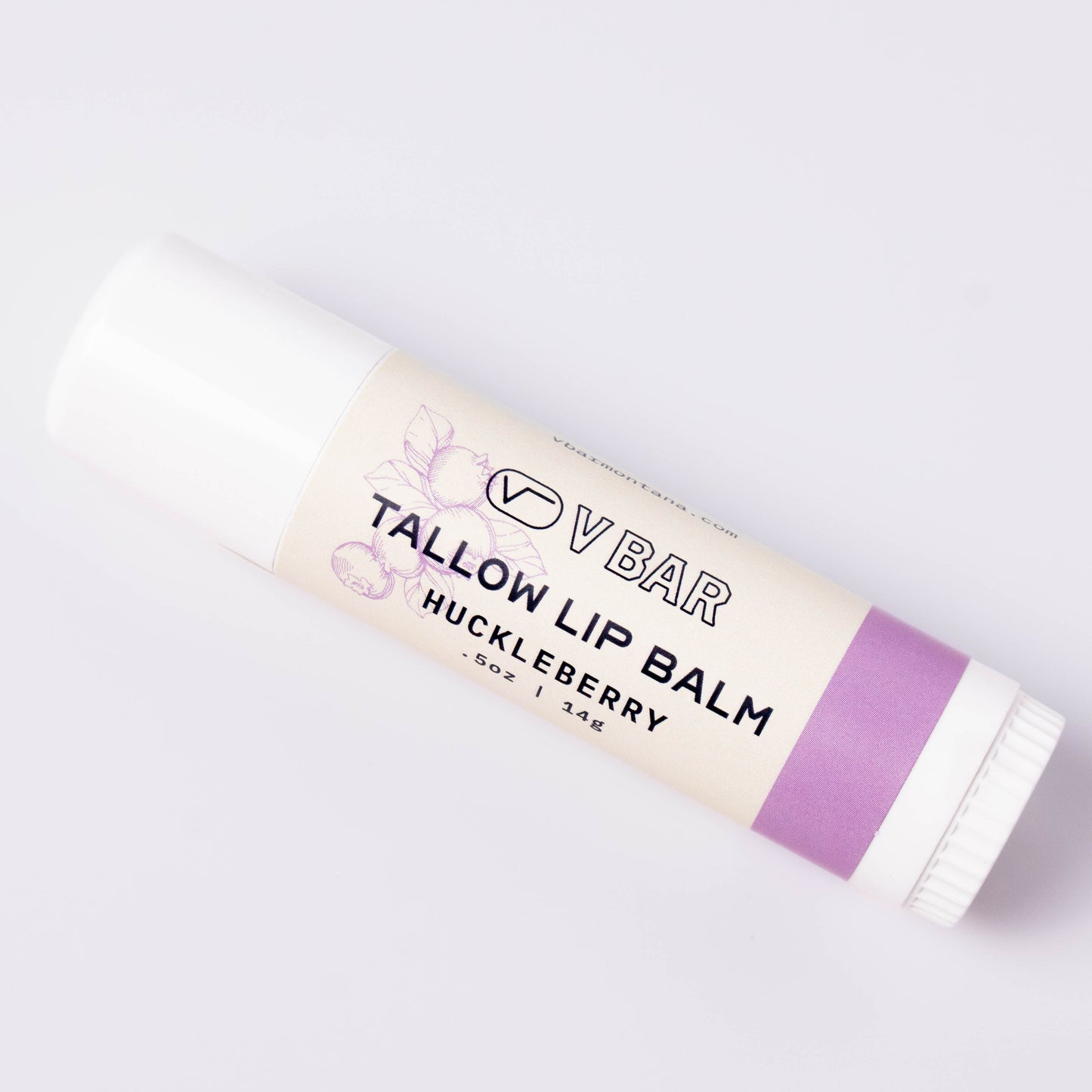 Natural tallow lip balm made from grass-fed beef suet for dry lips and sourced from Montana ranches