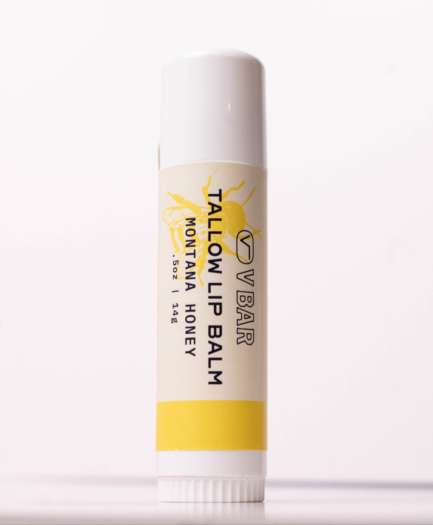 Natural tallow lip balm made from grass-fed beef suet for dry lips and sourced from Montana ranches