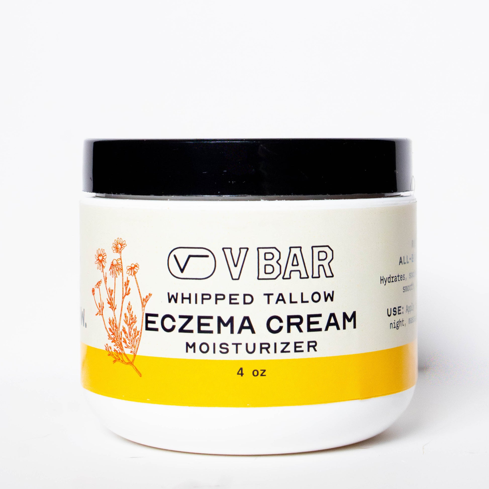 Whipped tallow moisturizer made from grass-fed beef suet sourced from Montana ranches