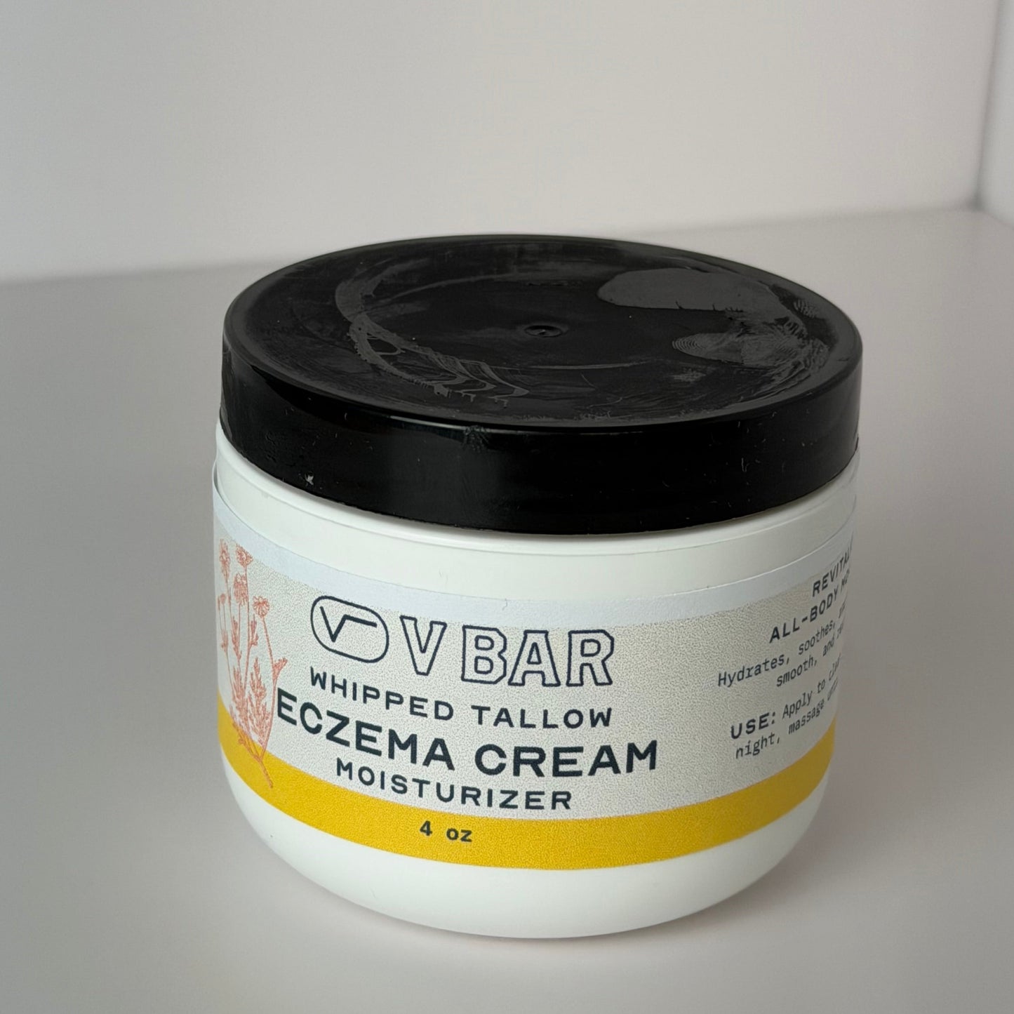 Whipped Tallow Eczema Cream Moisturizer- 4 oz