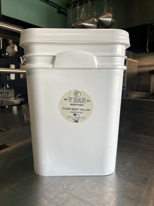 30 LB - Grass-Fed Grass Finished- Beef Tallow - Suet Only